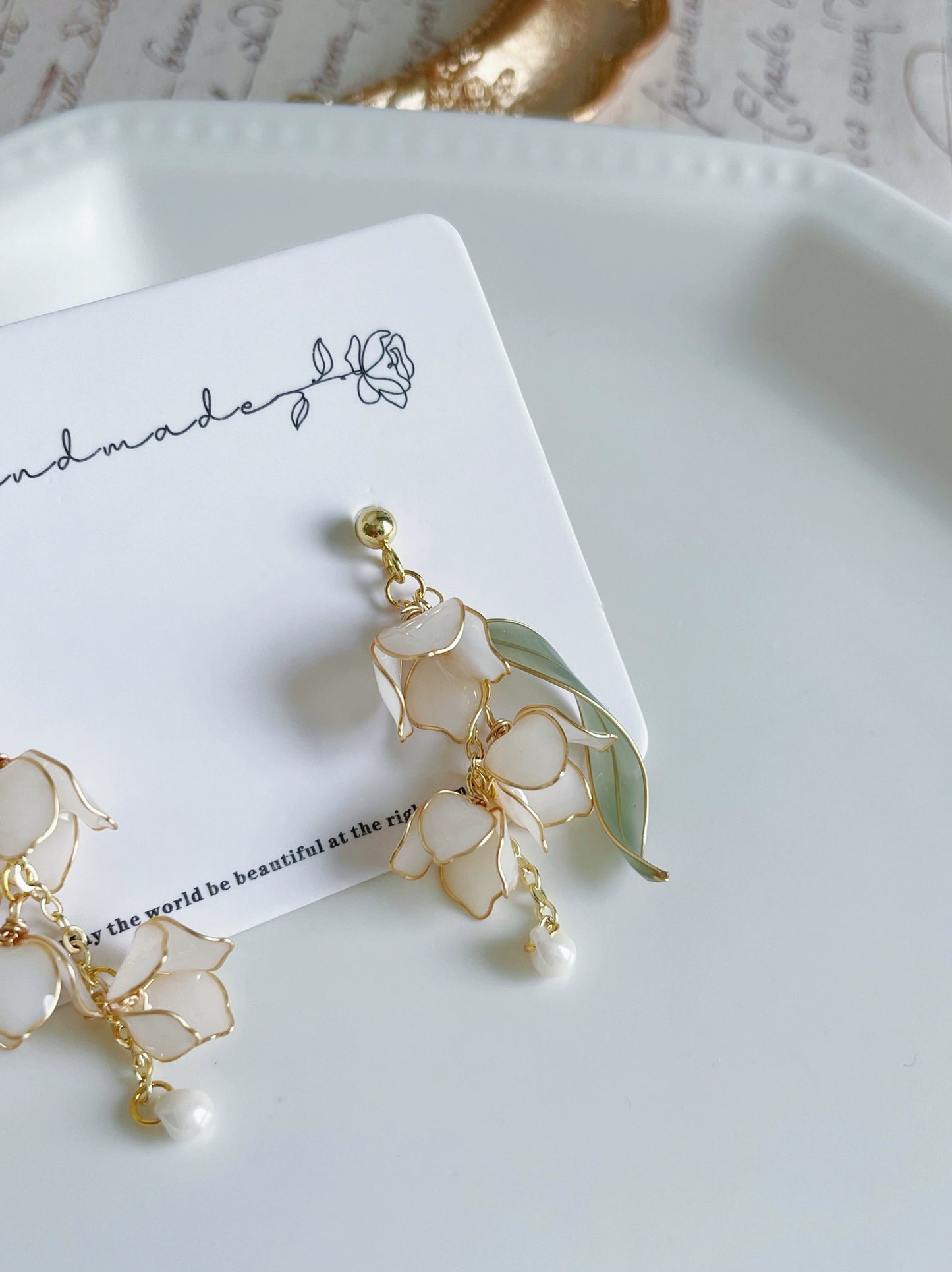 Original Winding Lily of the Valley Earrings