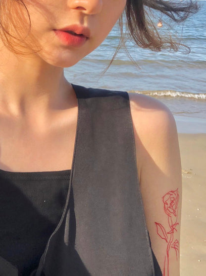 Original Design Rose Waterproof Temporary Tattoo Sticker