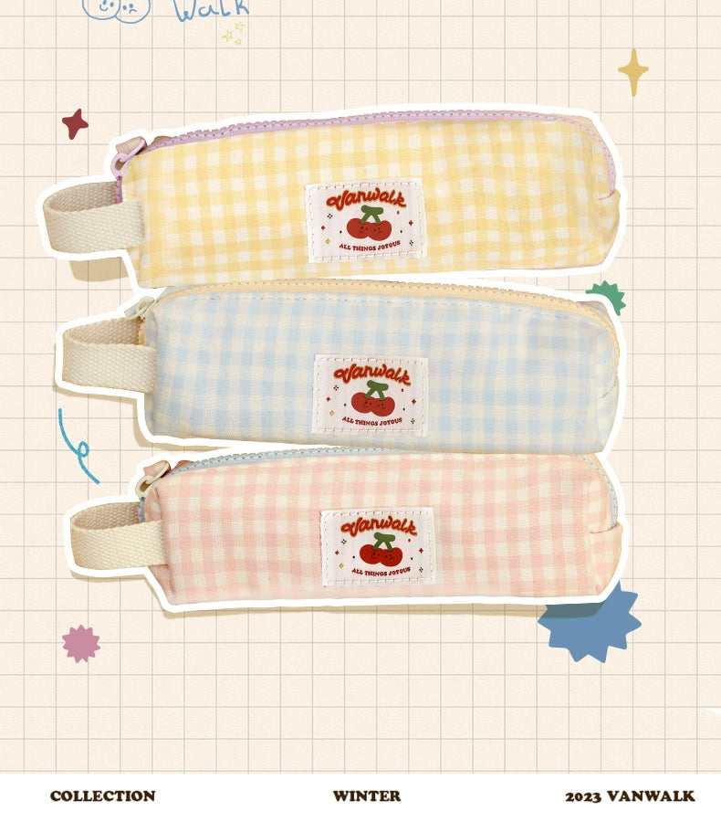 Lucky House Cherry Pencil Bag