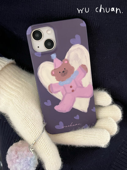 Good Night Baby Bear Painted Phone Case