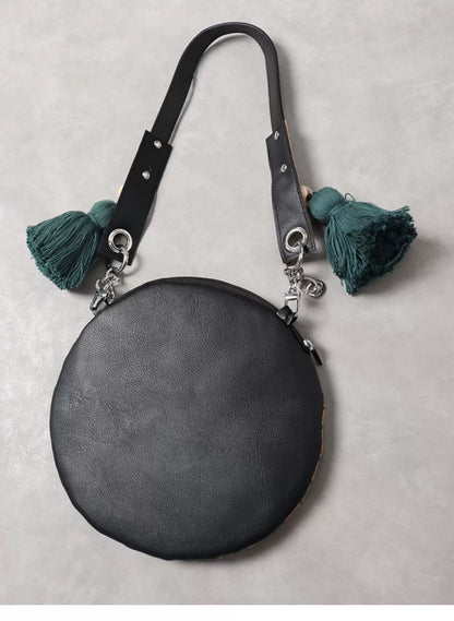 Vintage Floral Round Crossbody Bag |  | Three Fleas