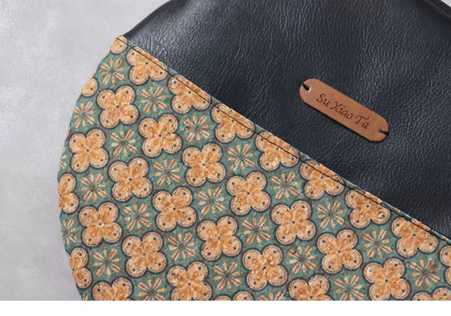 Vintage Floral Round Crossbody Bag |  | Three Fleas