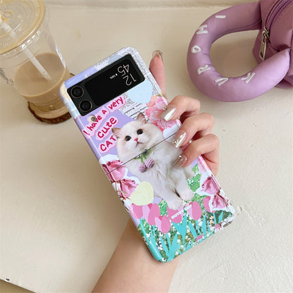 [ Meme Case ] Kitty party Samsung Galaxy Z Flip3/4 phone case