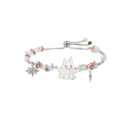 Black Pink Lovely Ghosts Bracelet