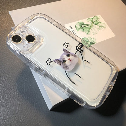 [ Meme Case ] Funny cat and dog protective air-cusion phone case