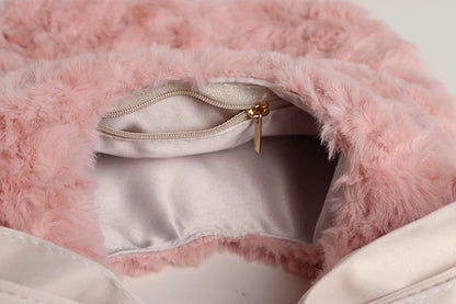 Fluffy Faux Fur Bow Handbag |  | Three Fleas