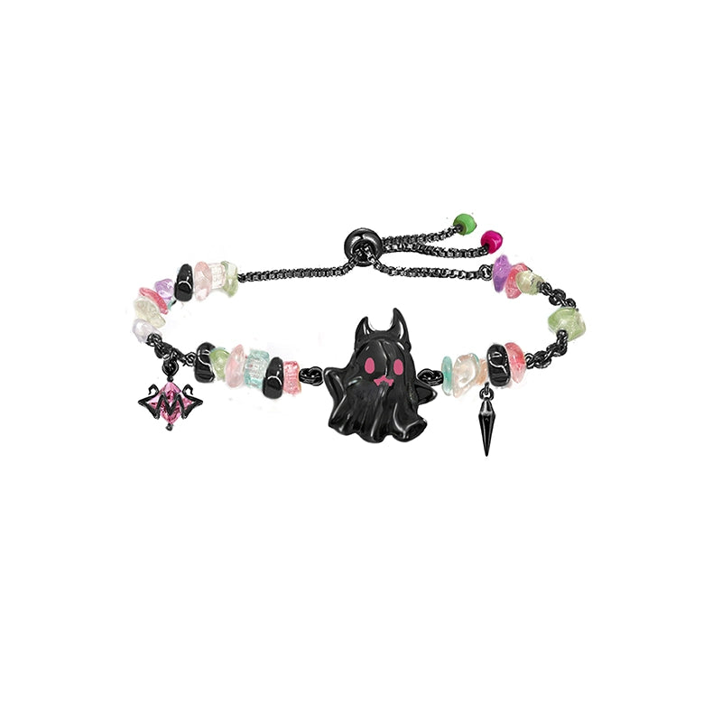 Black Pink Lovely Ghosts Bracelet