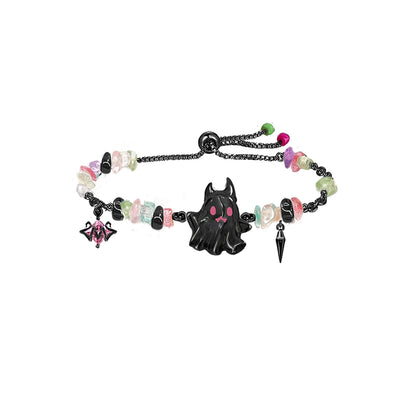 Black Pink Lovely Ghosts Bracelet
