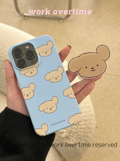 Blue Cute Puppy Phone Case