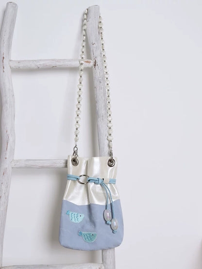 Ocean Fish Beaded Bucket Bag | Bag | Three Fleas