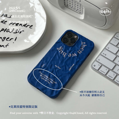 KleinBlue Then We Hug Wave Surface Phone Case | iPhone Case KleinBlue Then We Hug Wave Surface Phone Case | iPhone Case