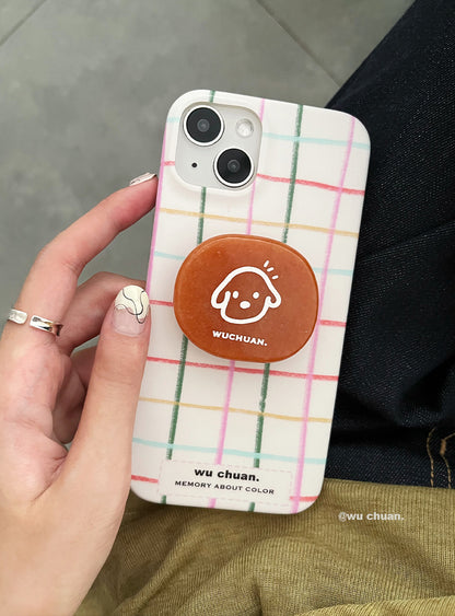 Crayon Drawing Plaid Phone Case