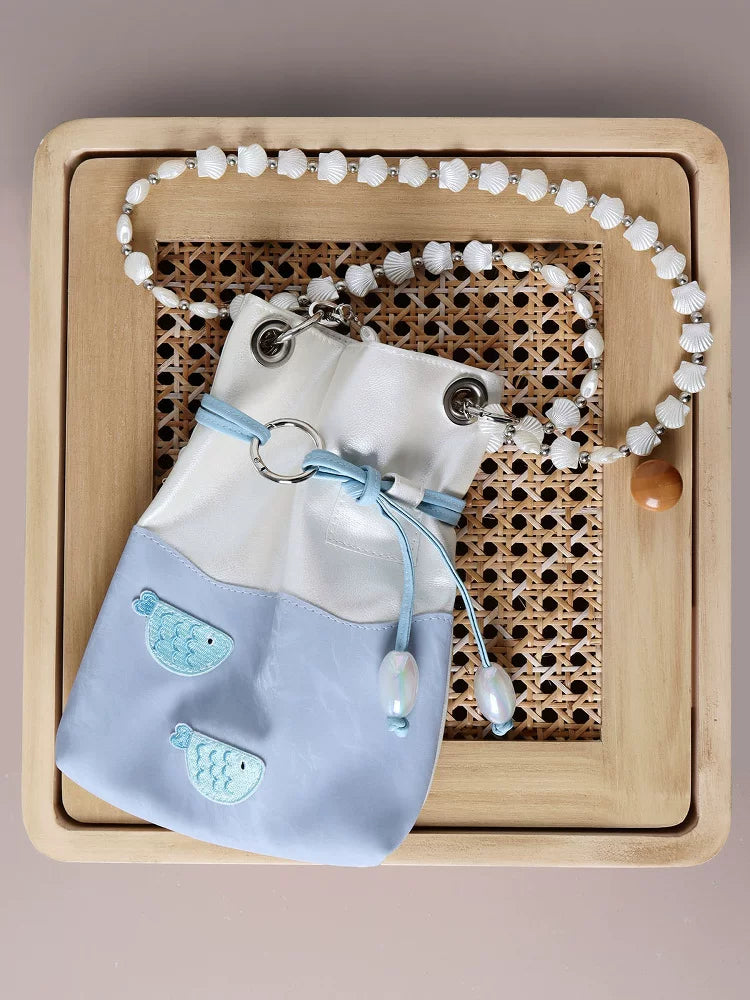 Ocean Fish Beaded Bucket Bag | Bag | Three Fleas
