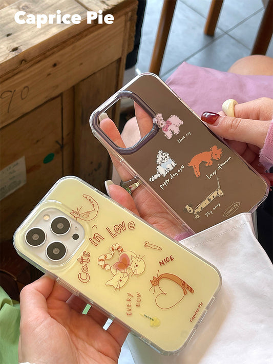 Love Cat and Dog Phone Case