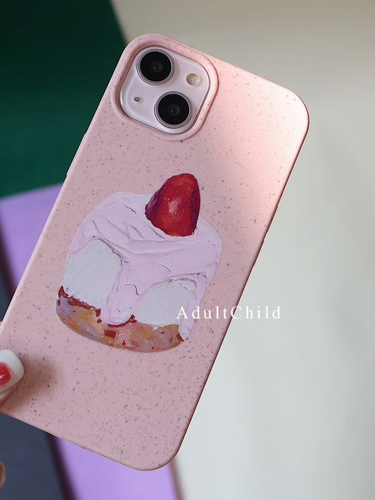 Pink Dessert Degradable Dopamine Phone Case