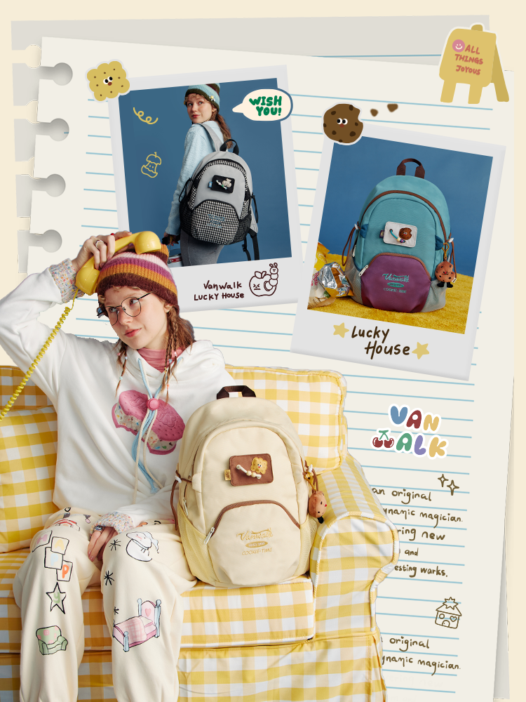 VANWALK Lucky House Cute Backpack | Bag | Three Fleas VANWALK Lucky House Cute Backpack | Bag | Three Fleas