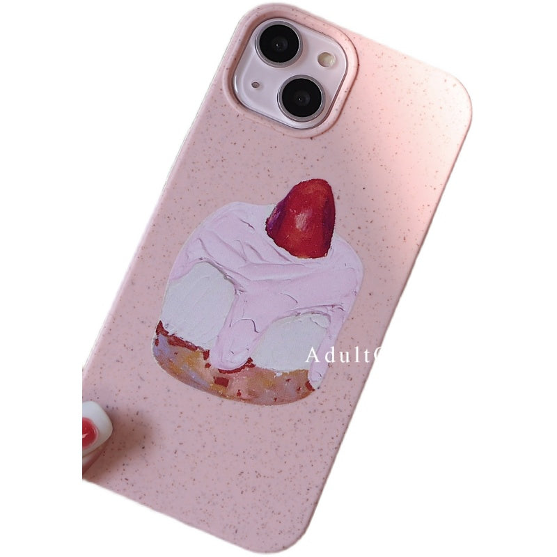 Pink Dessert Degradable Dopamine Phone Case