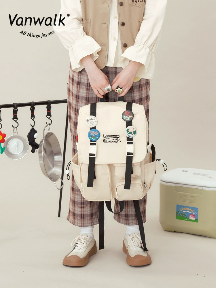 Spring Camping Large Backpack | Bag | Three Fleas