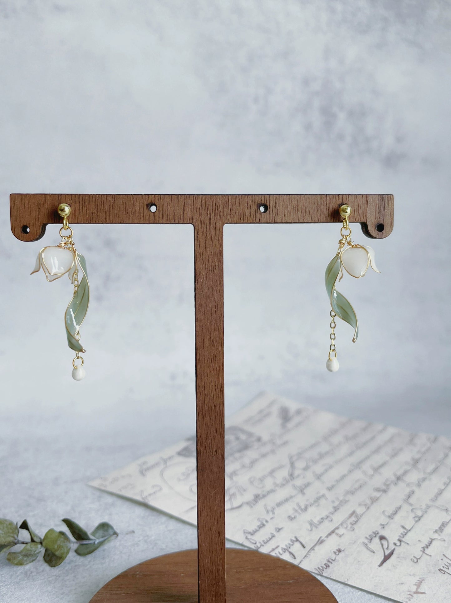 Original Winding Lily of the Valley Earrings