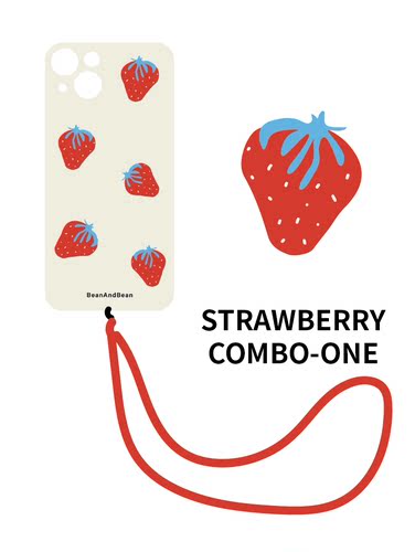 Strawberry Printed Phone Case