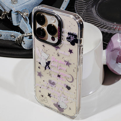 Angel Kitten Clear Phone Case