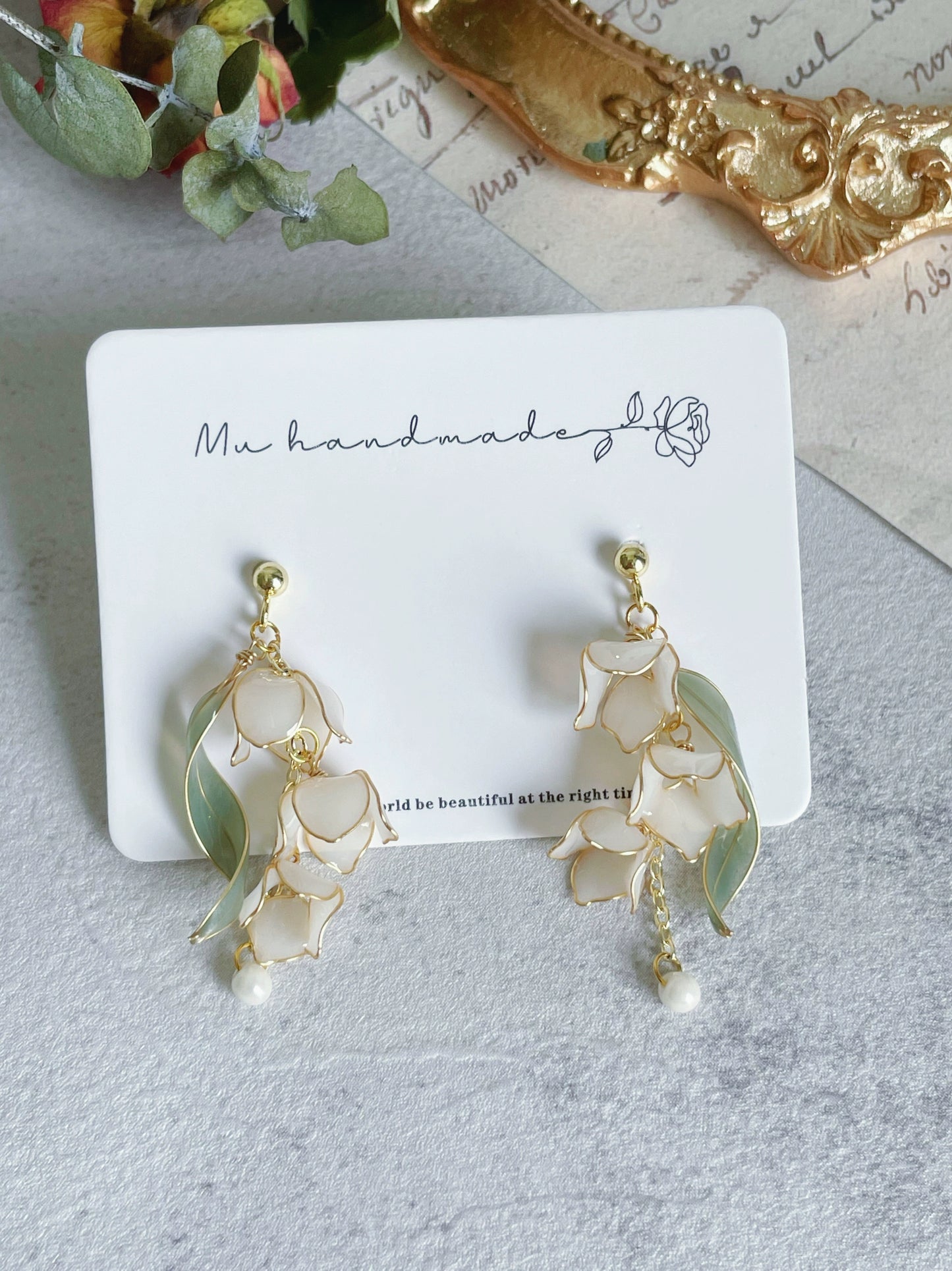 Original Winding Lily of the Valley Earrings
