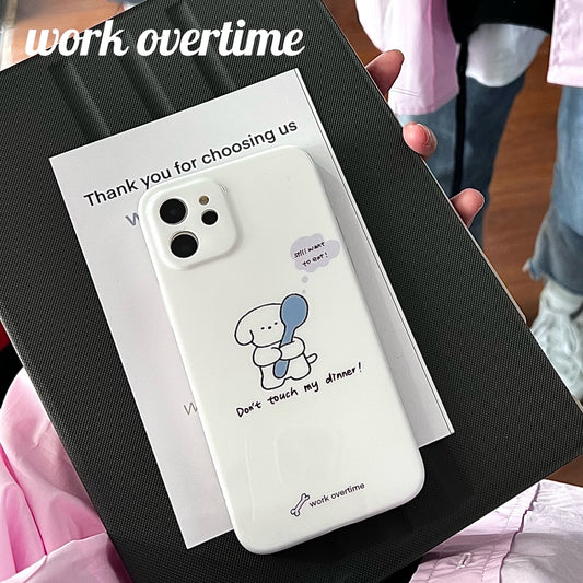 Puppy Eating Mobile Phone Case | iPhone Case | Three Fleas