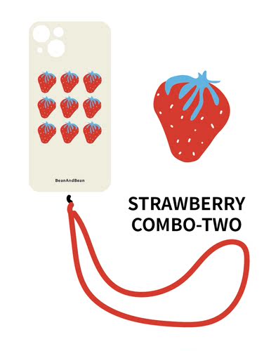 Strawberry Printed Phone Case