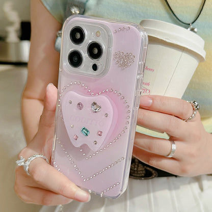 Pink Diamand Heart Phone Case