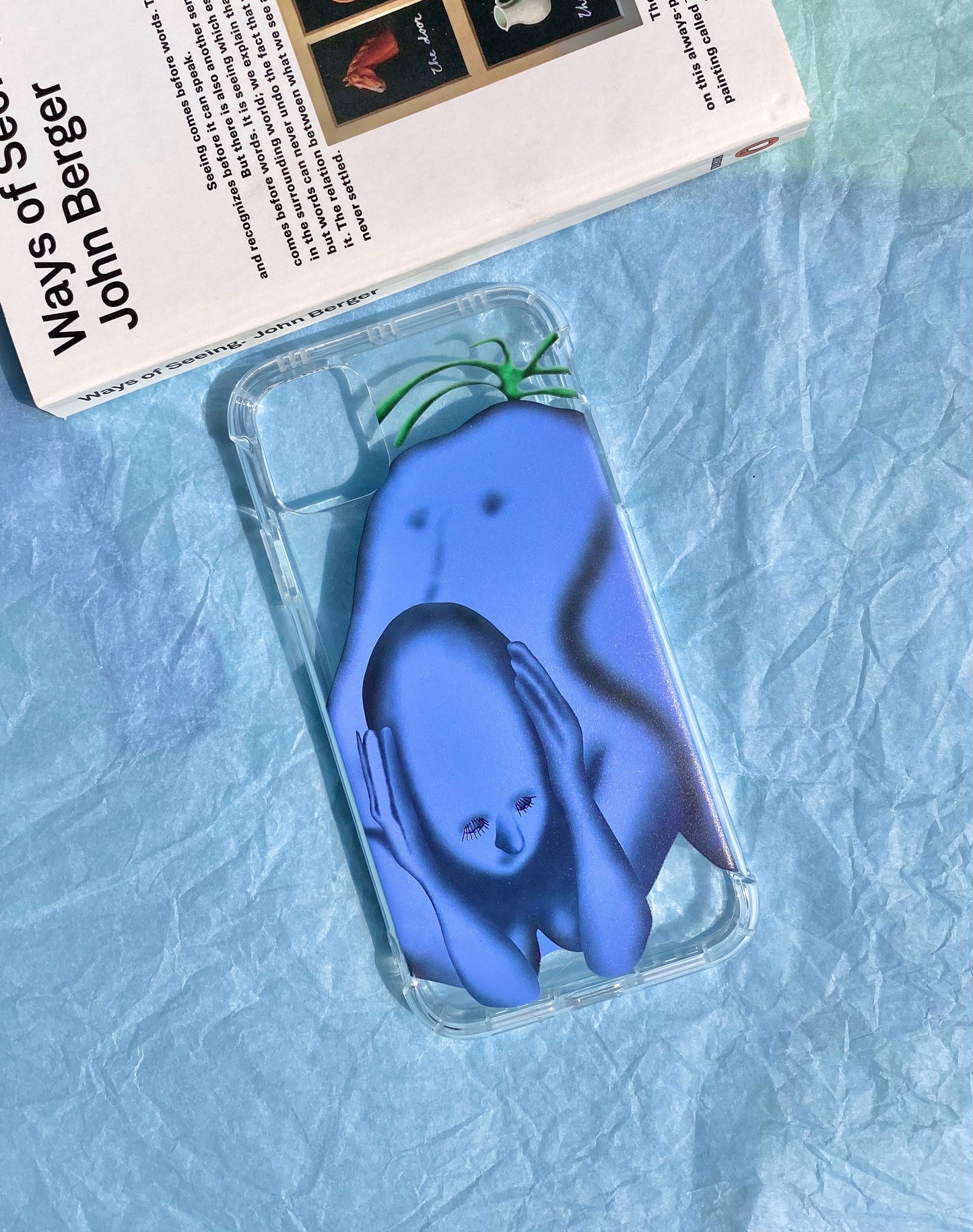 Y2k Original Design Blue Men Phone Case