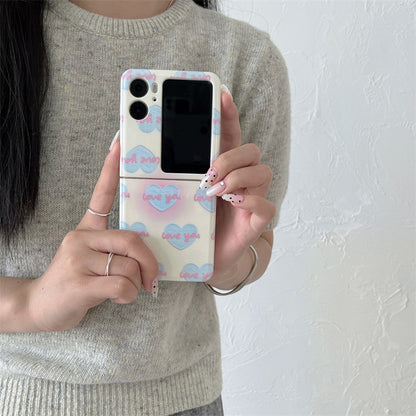 Simple sweet heart OPPO Find N2 Flip phone case