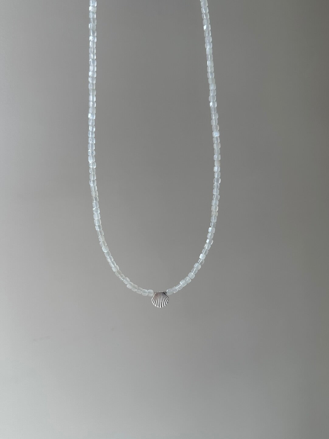Ocean Letter Shell Natural Stone Necklace