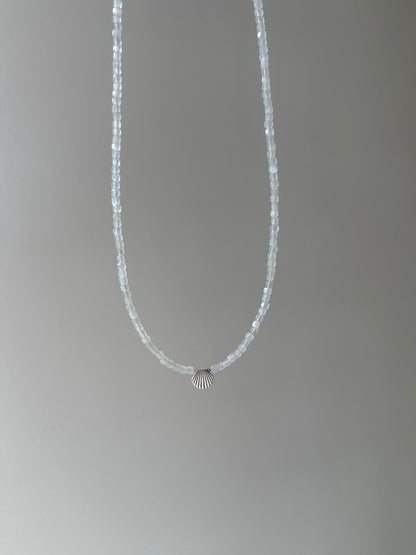 Ocean Letter Shell Natural Stone Necklace