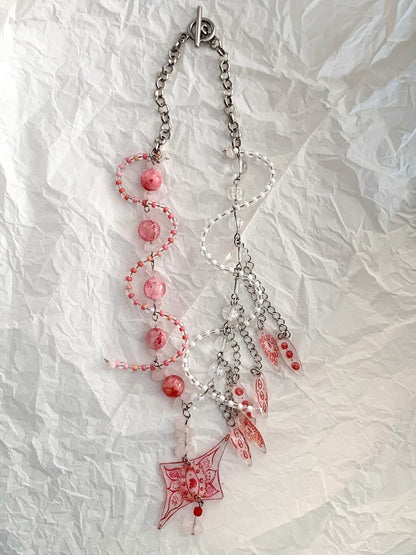 Odd Little Star Beaded Tassel Choker