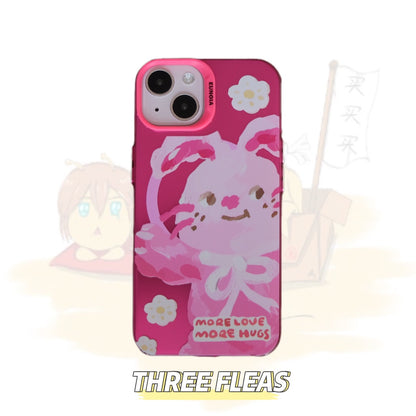 Oil Painting Cat and Dog Printed Phone Case