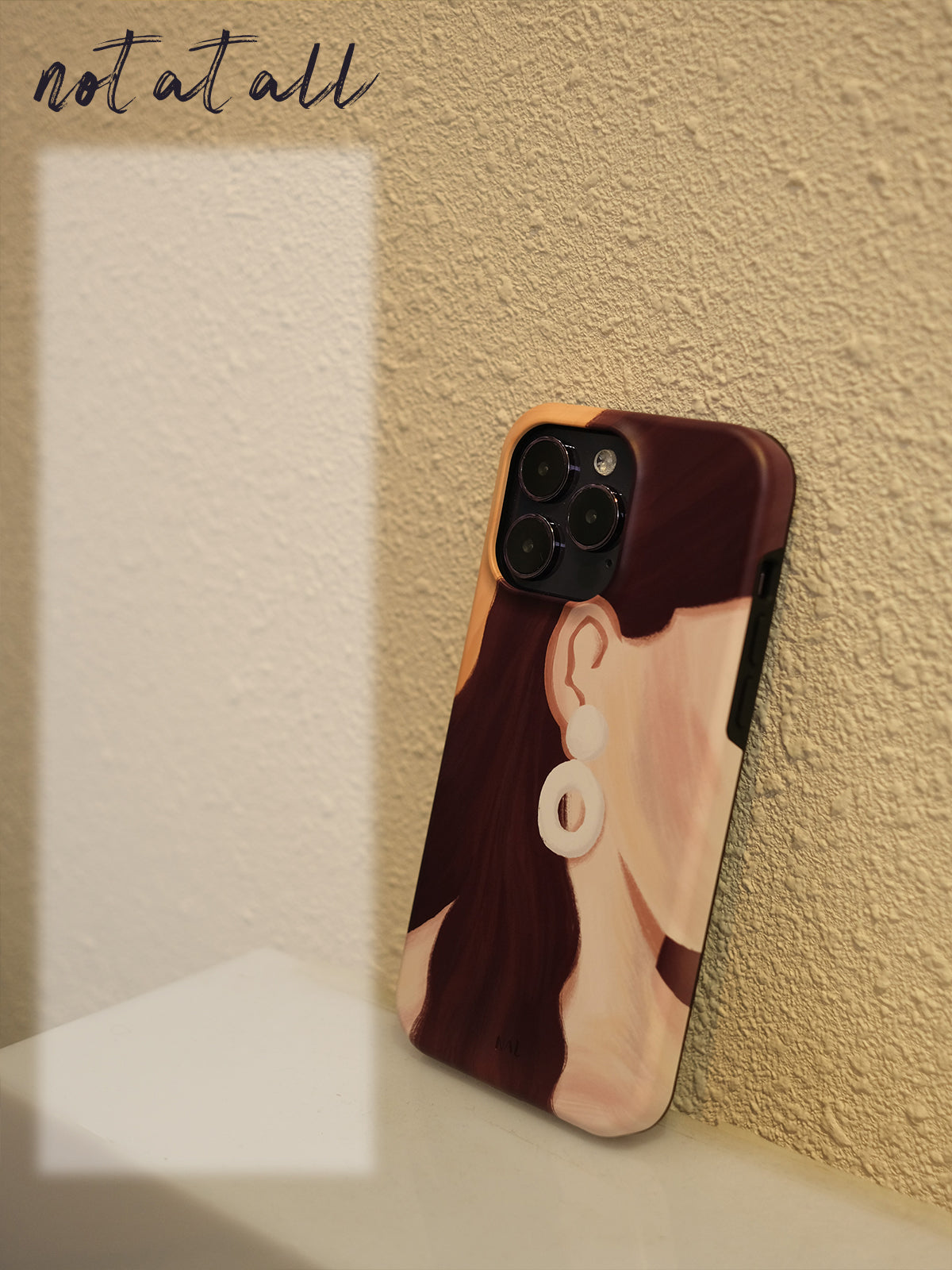 Oil Painting Girl Printed Double layer Phone Case