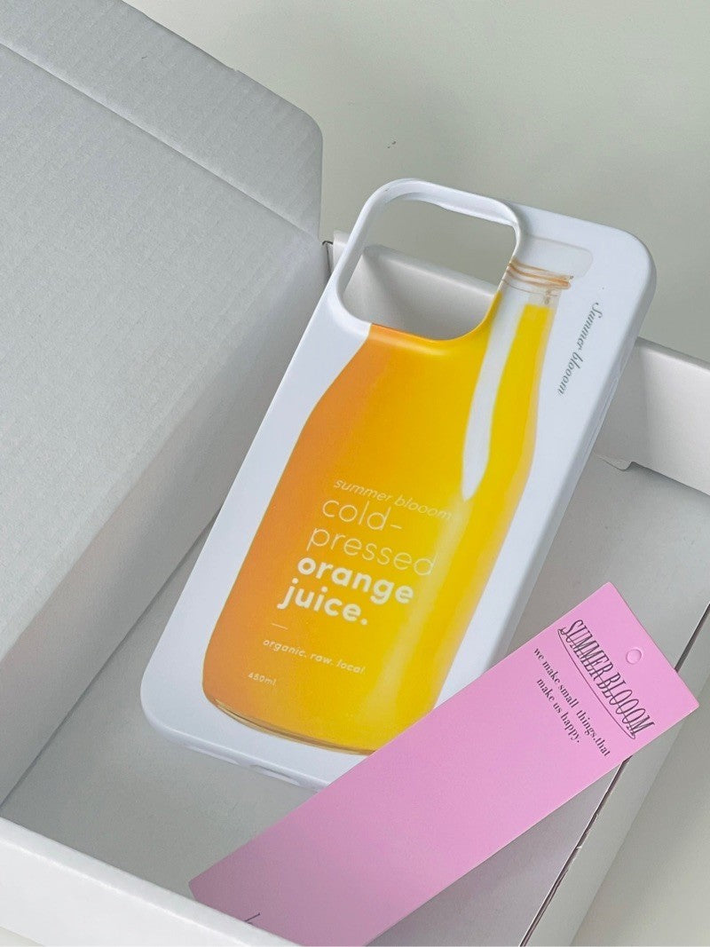 Orange Juice Printed Phone Case