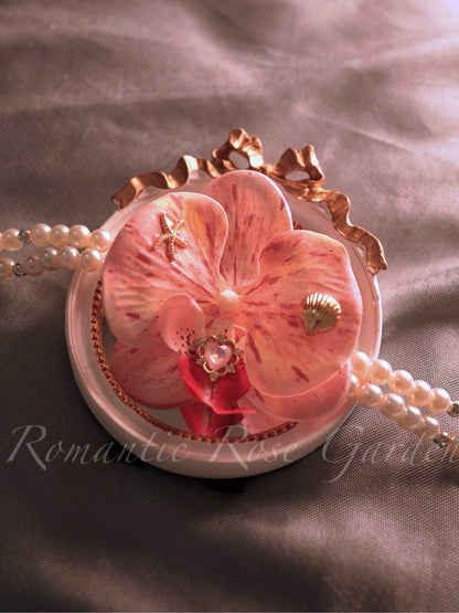 Orchid Pearl Choker