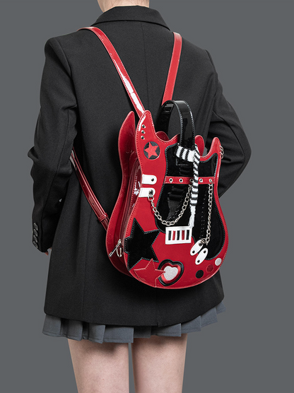 Original Guitar Shaped Star Backpack | Bag | Three Fleas