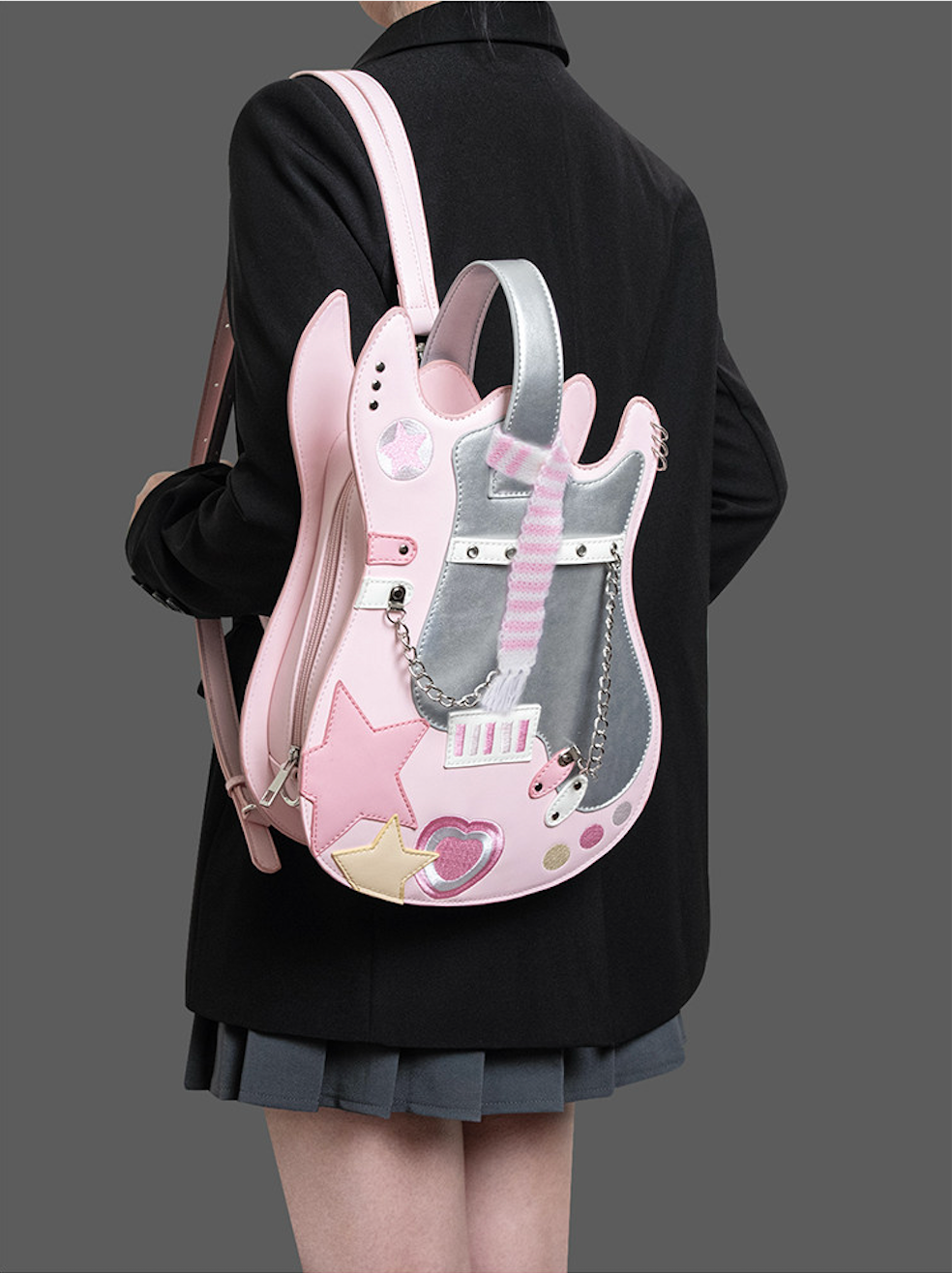 Original Guitar Shaped Star Backpack | Bag | Three Fleas