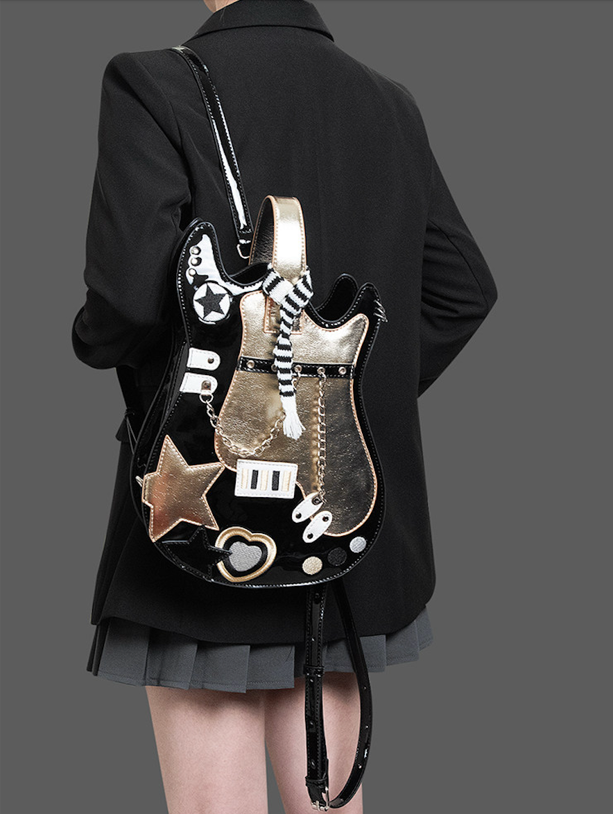Original Guitar Shaped Star Backpack | Bag | Three Fleas