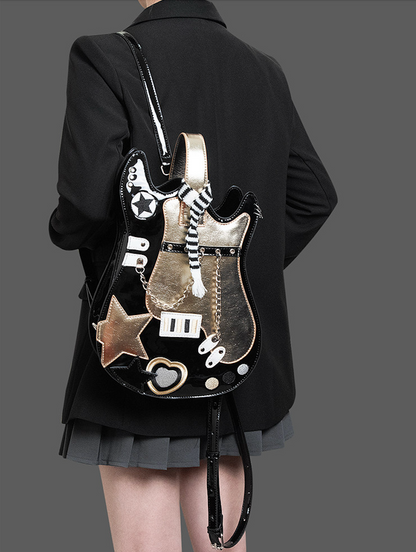 Original Guitar Shaped Star Backpack | Bag | Three Fleas
