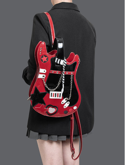 Original Guitar Shaped Star Backpack | Bag | Three Fleas