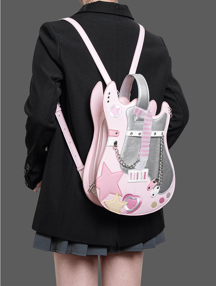 Original Guitar Shaped Star Backpack | Bag | Three Fleas
