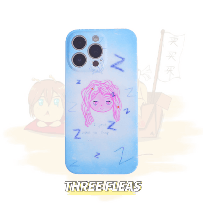 「Original」Blue Gradient Snooze Girl Phone Case