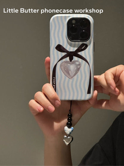 「Original」Ceramic Metal Heart Phone Charm