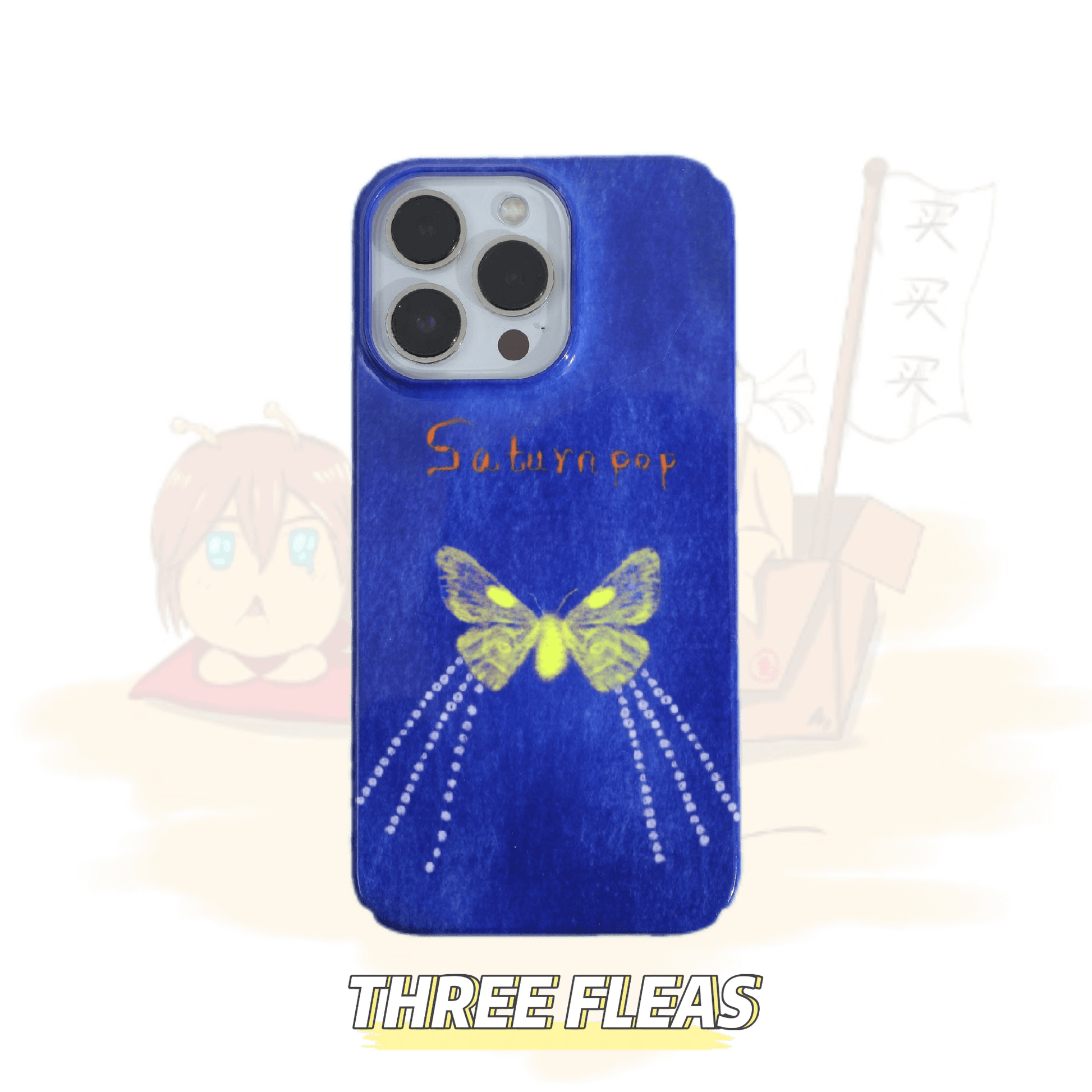 Original」Retro klein blue oil painting pearl butterfly phone case | iPhone Case Original」Retro klein blue oil painting pearl butterfly phone case | iPhone Case
