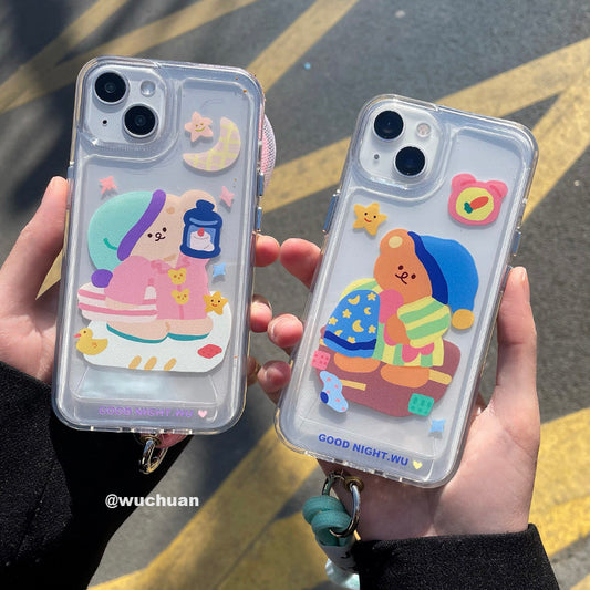 Pajama Bear Couple Phone Case