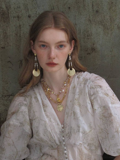 Paradise Island Scallop Earrings