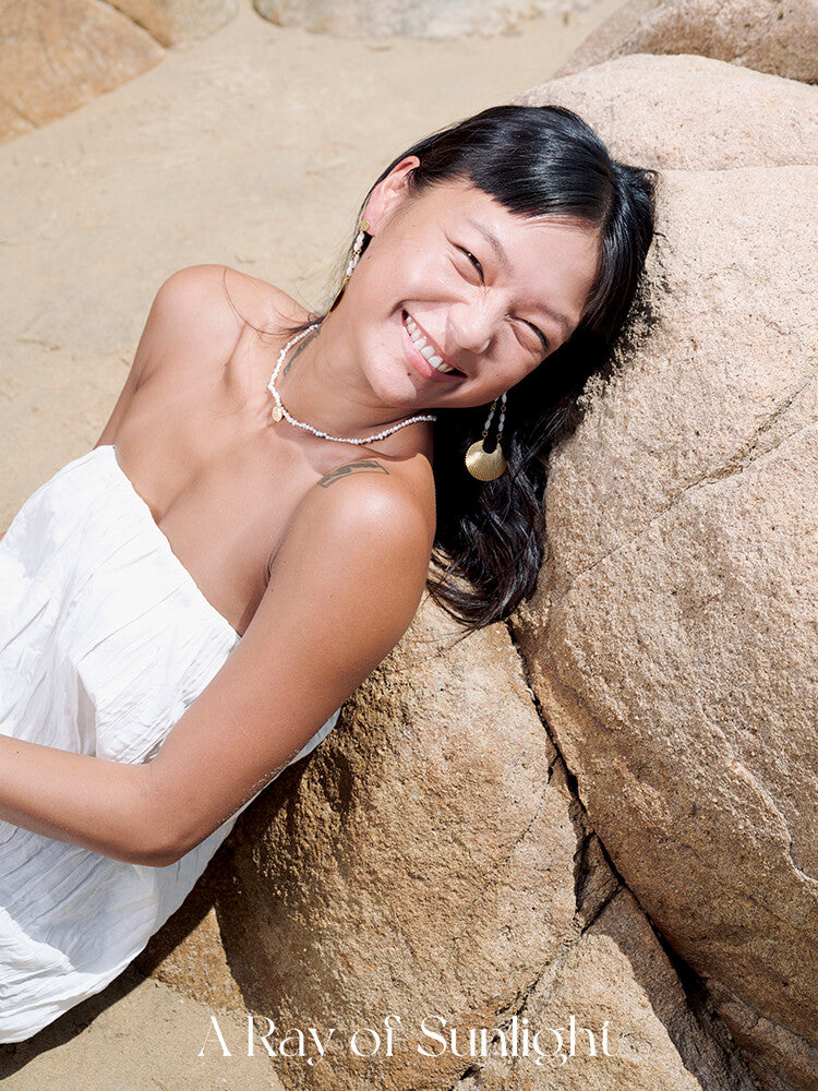 Paradise Island Scallop Earrings